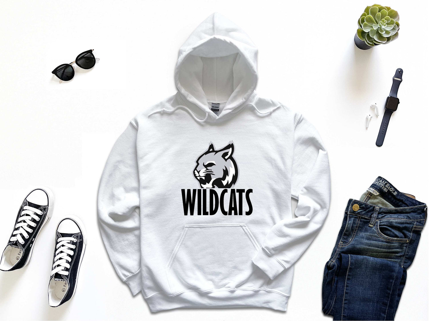 JT Wildcats hoodie, unisex, adult/youth 18500