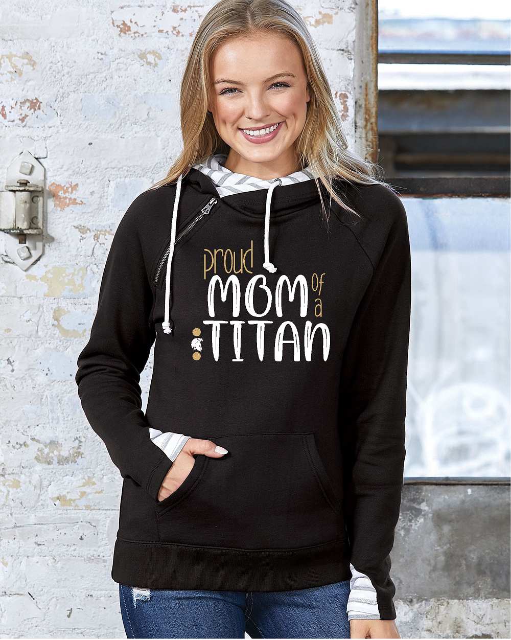 AP Avoca-Prattsburgh Ladies Enza Zip Shoulder Hoodie EZ383