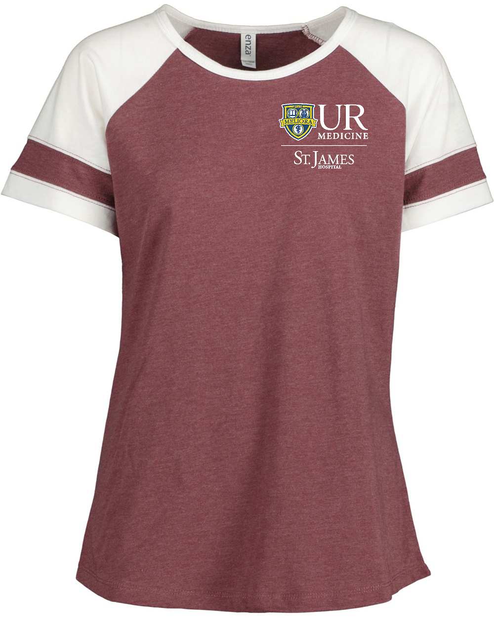 UR Medicine EZ146 Enza Ladies Jersey Colorblock Tee