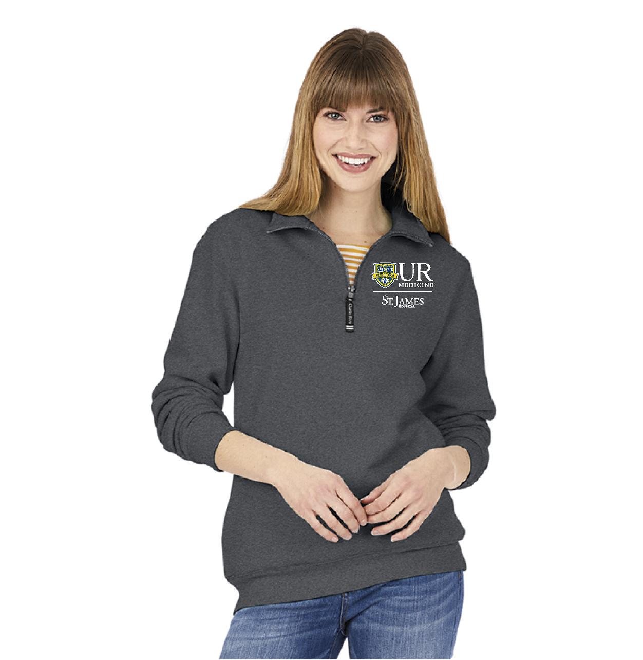 9359 Unisex Crosswind Charles River Quarter zip sweatshirt