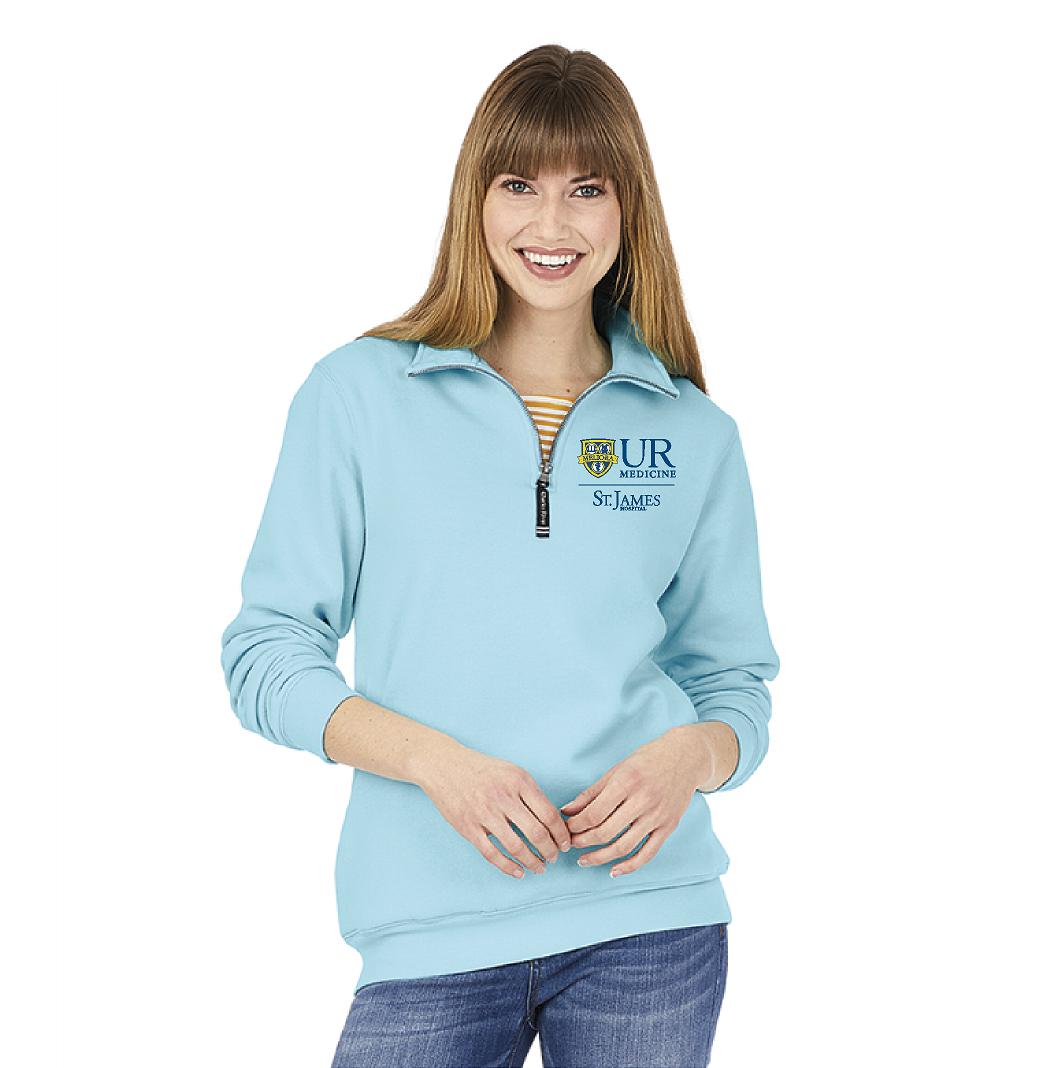 9359 Unisex Crosswind Charles River Quarter zip sweatshirt