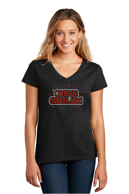 Ladies CG Colorguard shirt DT8001 District ® Women’s Re-Tee ® V-Neck