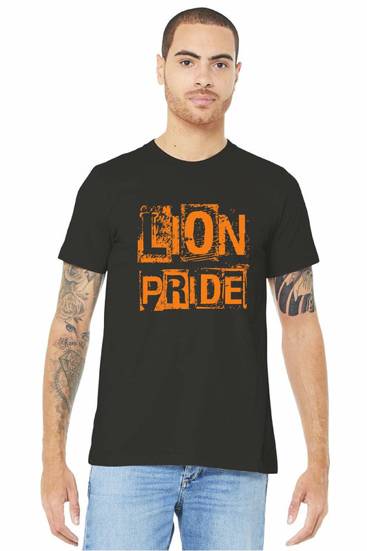 Wellsville Lion Pride face Unisex Gildan tshirt, black 8000