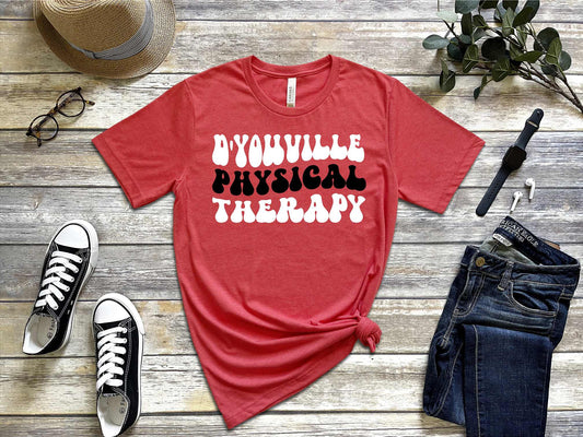 D'Youville Physical Therapy Red BC3001CVC BELLA+CANVAS ® Unisex Heather CVC Short Sleeve Tee