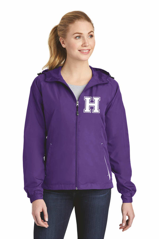 Hammondsport Lakers Sport-Tek® Ladies LST76 Colorblock Hooded Raglan Jacket