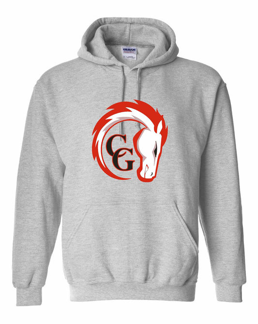 CG Chargers Gray Gildan Hoodie Adult/Youth 18500
