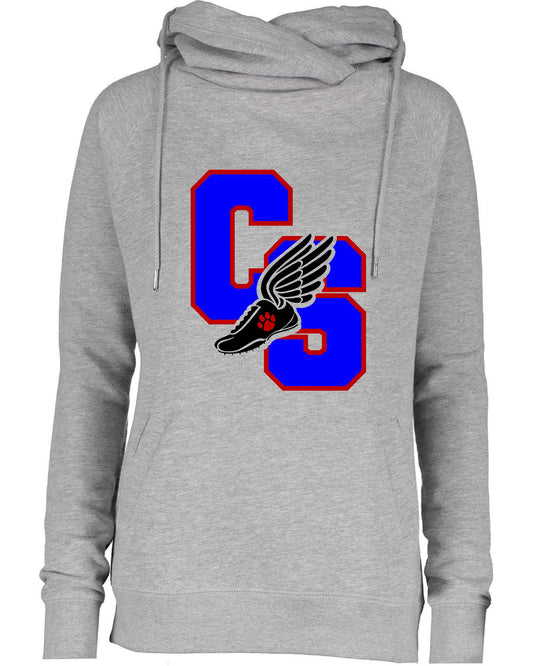 CS Track & Field EZ329 Enza® 32979 Ladies Classic Fleece Funnel Neck Pullover Hood