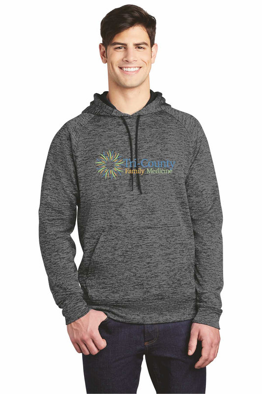 Tri-County Sport-Tek® PosiCharge® Electric Heather Fleece Hooded Pullover ST225