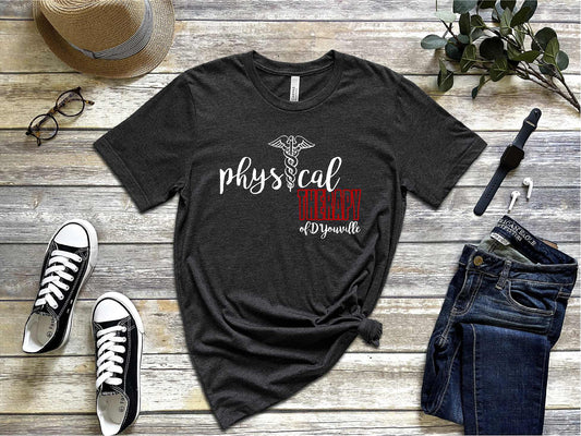 D'Youville Physical Therapy Black Heather BC3001CVC BELLA+CANVAS ® Unisex Heather CVC Short Sleeve Tee