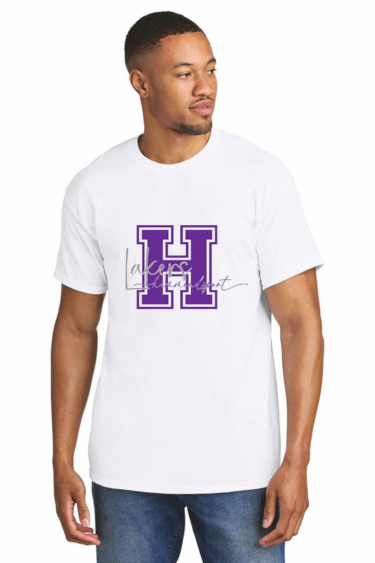 Hammondsport Lakers white Unisex Gildan tshirt, 8000