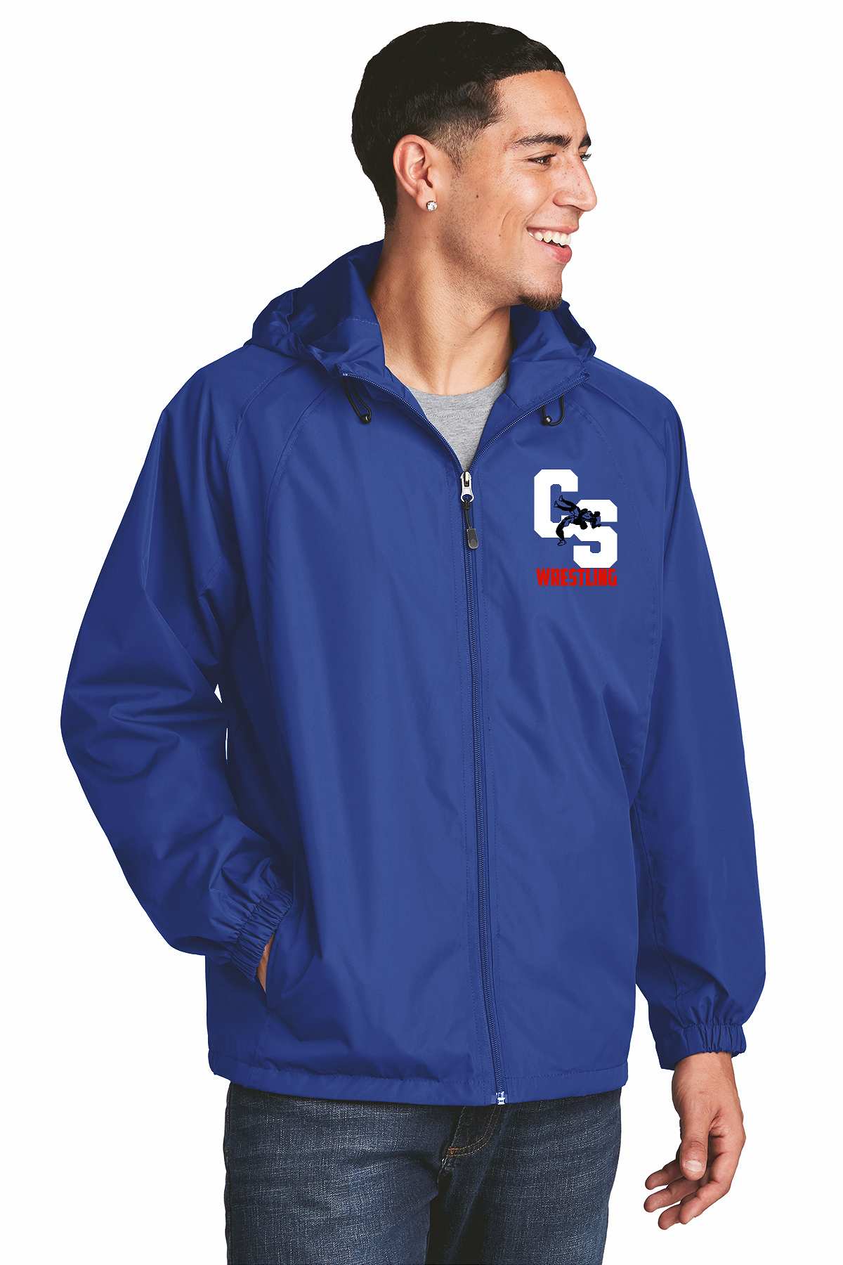 Sport-Tek Hooded Raglan Jacket, Product