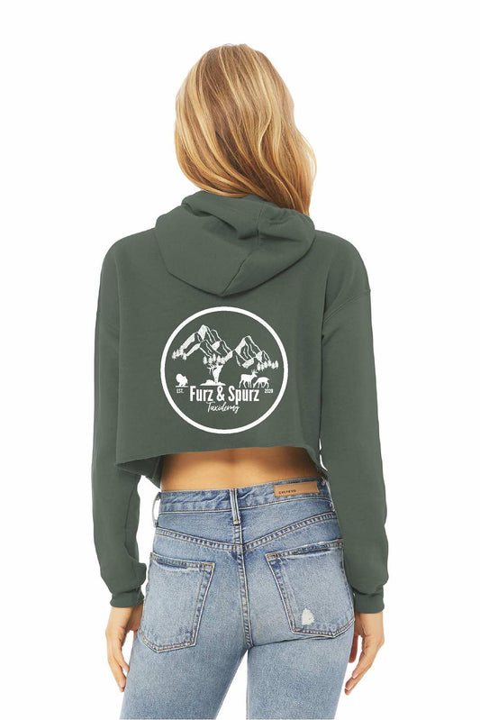 Furz & Spurz BC702 Bella Canvas Cropped Ladies Hoodie