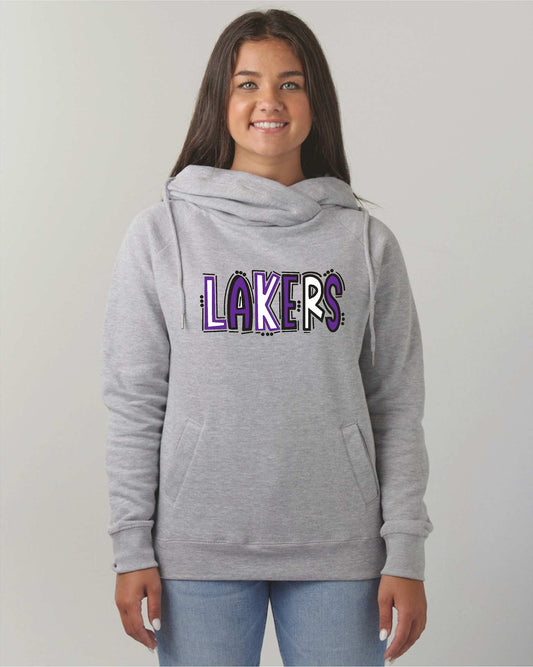 Hammondsport Lakers EZ329 Enza® 32979 Ladies Classic Fleece Funnel Neck Pullover Hood