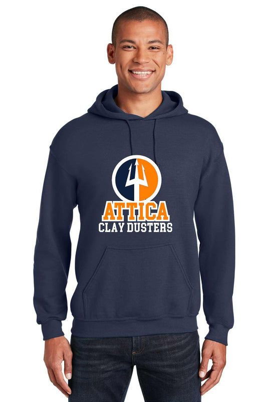 Attica Clay Dusters Gildan Sport Hoodie, Unisex, 18500