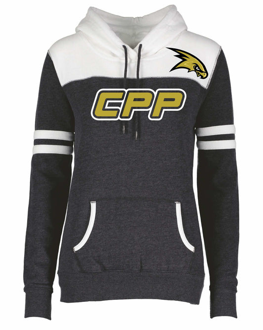 CPP EZ371 Enza Ladies Varsity Fleece Pullover Hood
