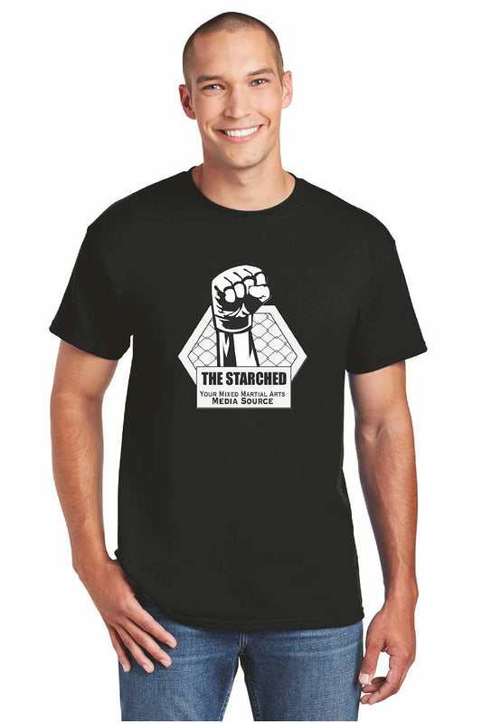 The Starched Black Cotton-Poly tshirt DT6000