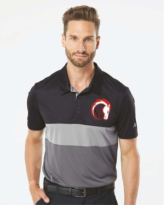 CG Chargers Adidas Merch Block Polo, Black - Adidas A236