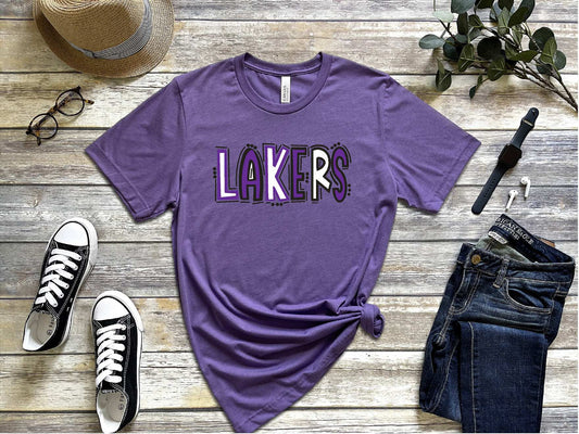 Hammondsport Lakers purple Unisex Gildan tshirt, 8000