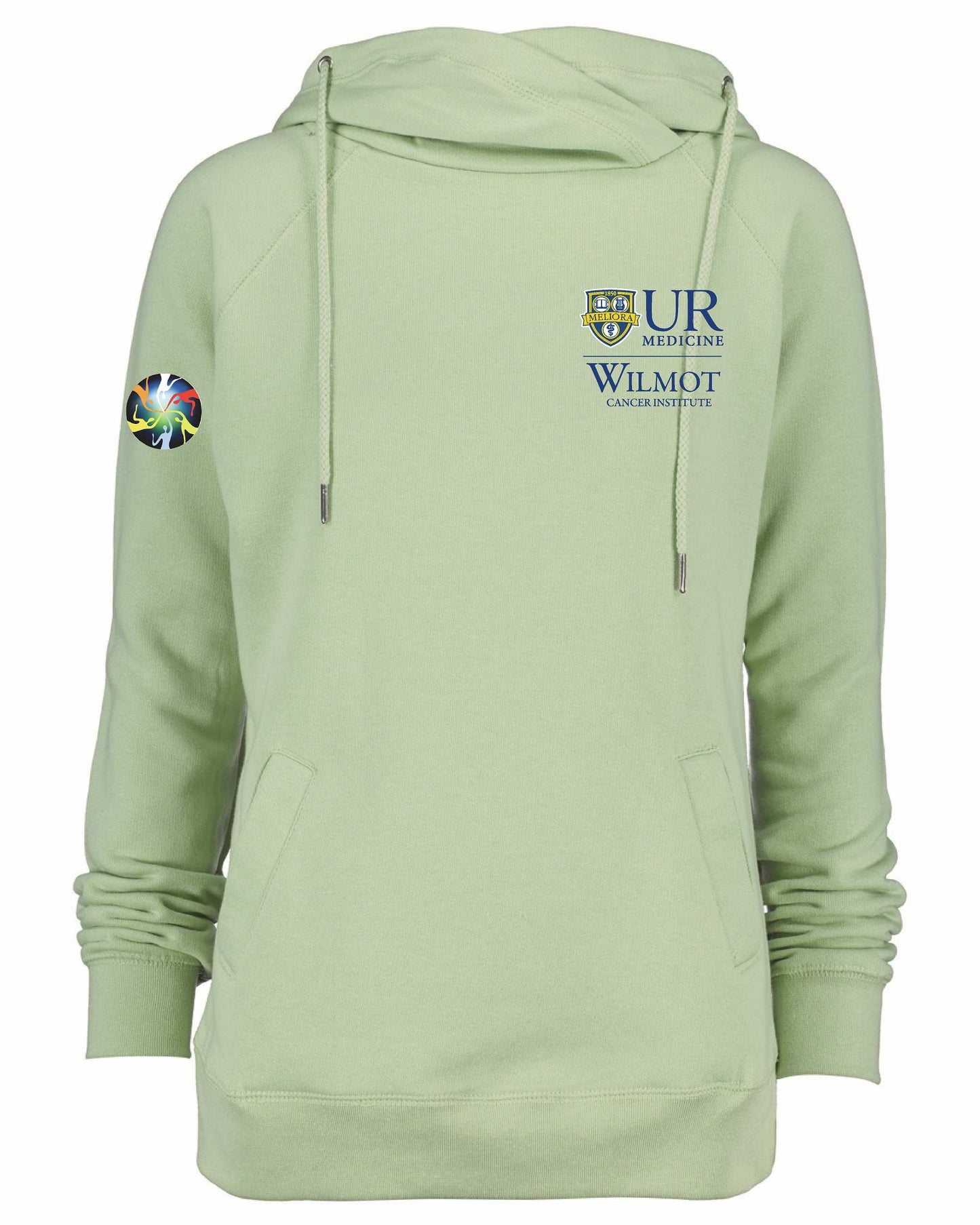 URMC Wilmot/Pluta U of R Enza® Ladies Classic Fleece Funnel Neck Pullover Hood EZ329