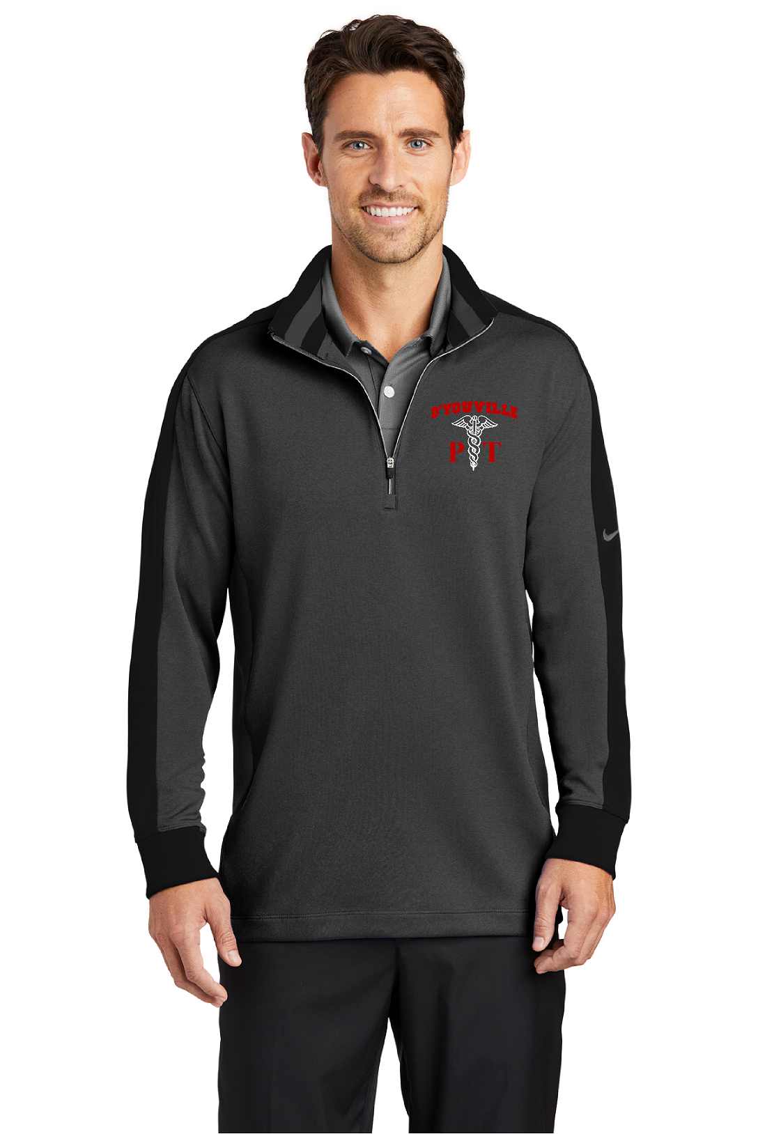 D'Youville Physical Therapy 578673 Nike Dri-FIT 1/2-Zip Cover-Up
