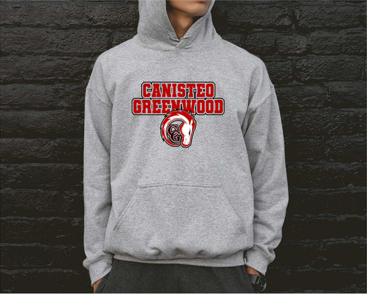 CG Chargers Classic Hoodie, Gildan 18500 Unisex, Youth and Adult