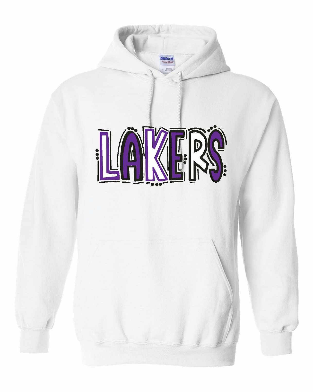 Hammondsport Lakers Unisex White Hoodie 18500