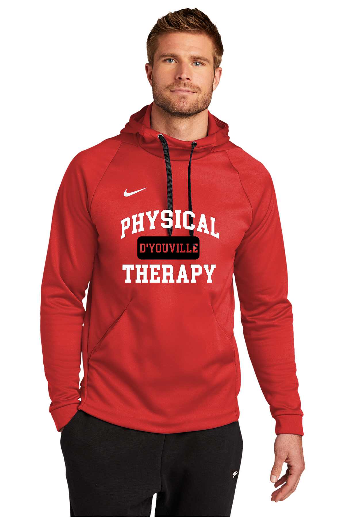 D'Youville Physical Therapy CN9473 Nike Therma-FIT Pullover Fleece Hoodie