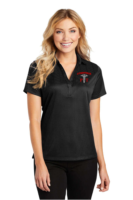 D'Youville Physical Therapy L528 Port Authority® Ladies Performance Fine Jacquard Polo