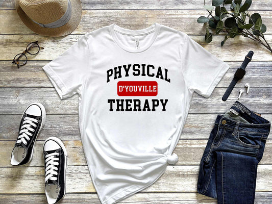 D'Youville Physical Therapy White BC3001CVC BELLA+CANVAS ® Unisex Heather CVC Short Sleeve Tee