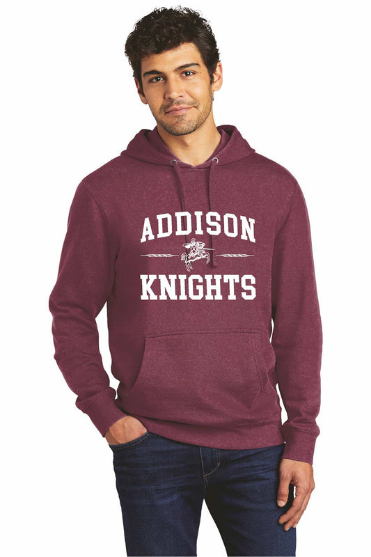 Addison Knights Unisex Hoodie Maroon DT6100 District
