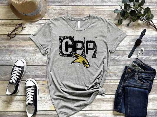 Corning-Painted Post Bella unisex tshirt, gray BC3001