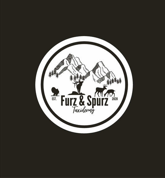 Furz and Spurz Circle Decal 5"