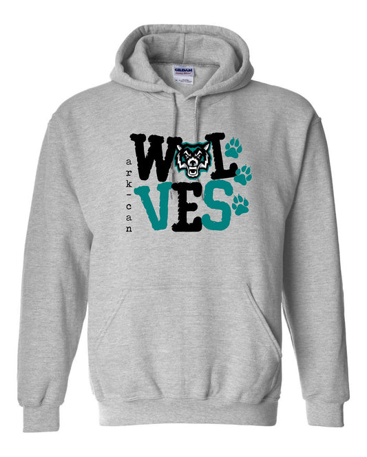 Arkport-Canaseraga Wolves Hoodie, Unisex Gildan18500