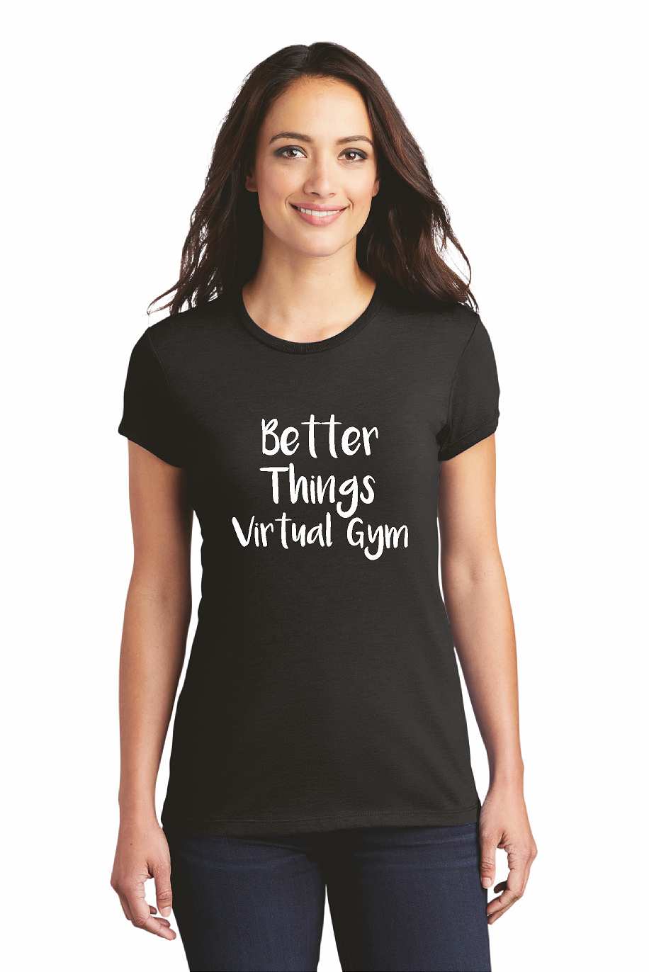 Better Things Gym DM104L District ® Women’s Perfect Weight ® Tee Black