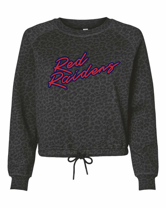 Hornell Red Raiders LAT - Women's Relaxed 3-End Boxy Fleece Crewneck Sweatshirt - 3528