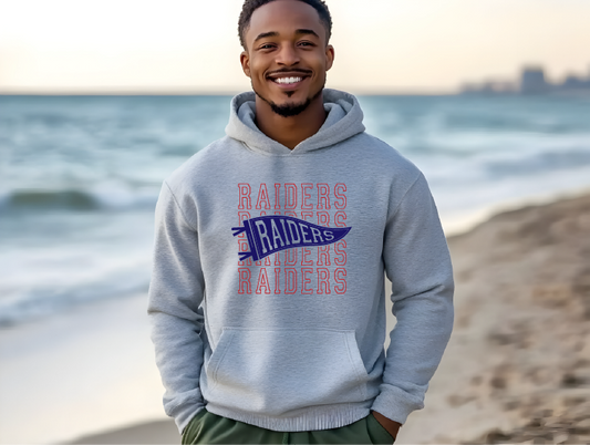 Hornell Red Raiders Gildan Deep Heather Sport Hoodie, Unisex, 18500