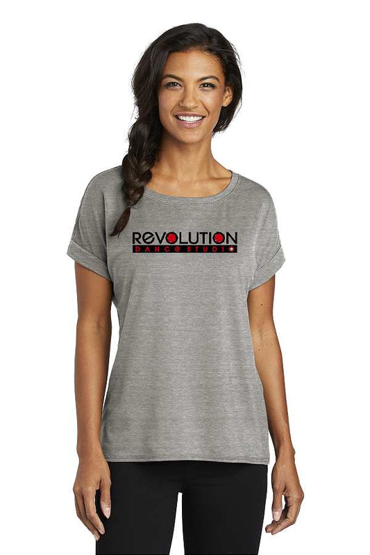 Revolution Dance LOG800 Ladies Cuffed Tee