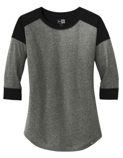 New Era® Ladies Heritage Blend 3/4-Sleeve Baseball Raglan Tee