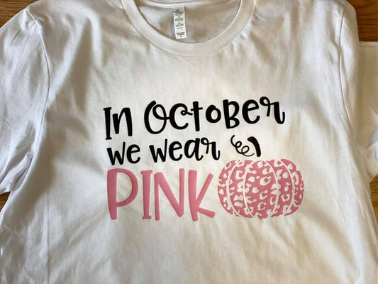 In October we wear pink