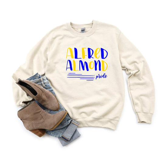 Cream Alfred-Almond Pride Crewneck - 18000