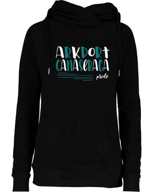 Arkport-Canaseraga Wolves Ladies Cowl Neck hoodie, EZ329