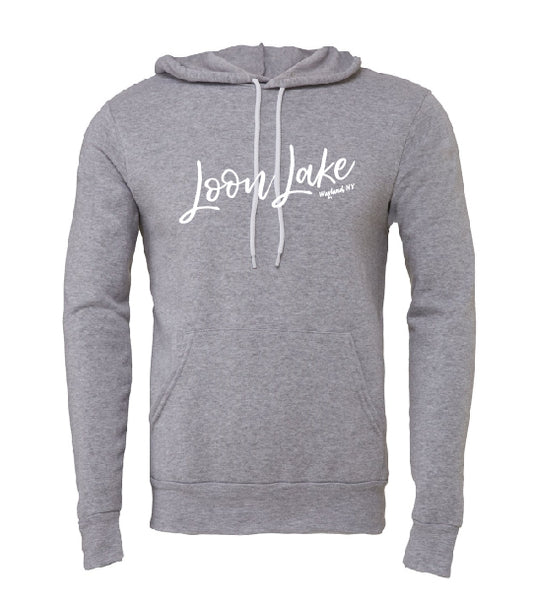 LL Loon Lake Words Only Unisex Sponge Fleece Pullover Hoodie