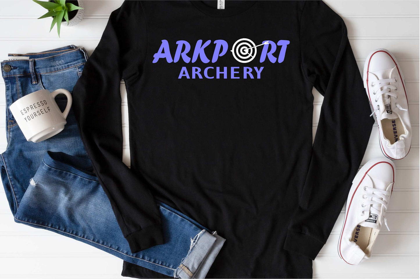 Arkport Archery Black Gildan long sleeve tshirt
