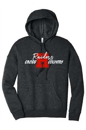 Raiders Cross Country Unisex Bella Hoodie - BC3719 Charcoal