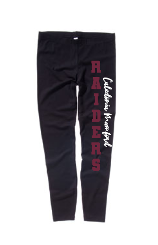 Cal-Mum BL386 Black BELLA+CANVAS® 812 Women's Cotton Spandex Legging