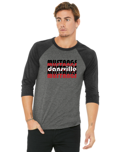 Dansville Baseball Style Bella BC3200 Black/Charcoal