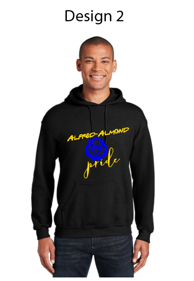 Alfred-Almond black Bella hoodie - unisex BC3719