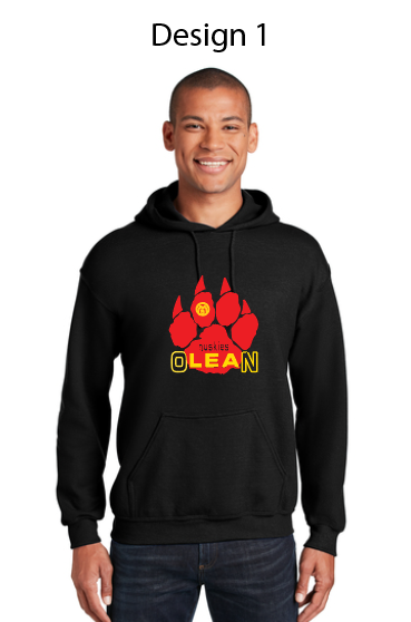 Olean School Adult/Youth Black Bella Hoodie BC3719