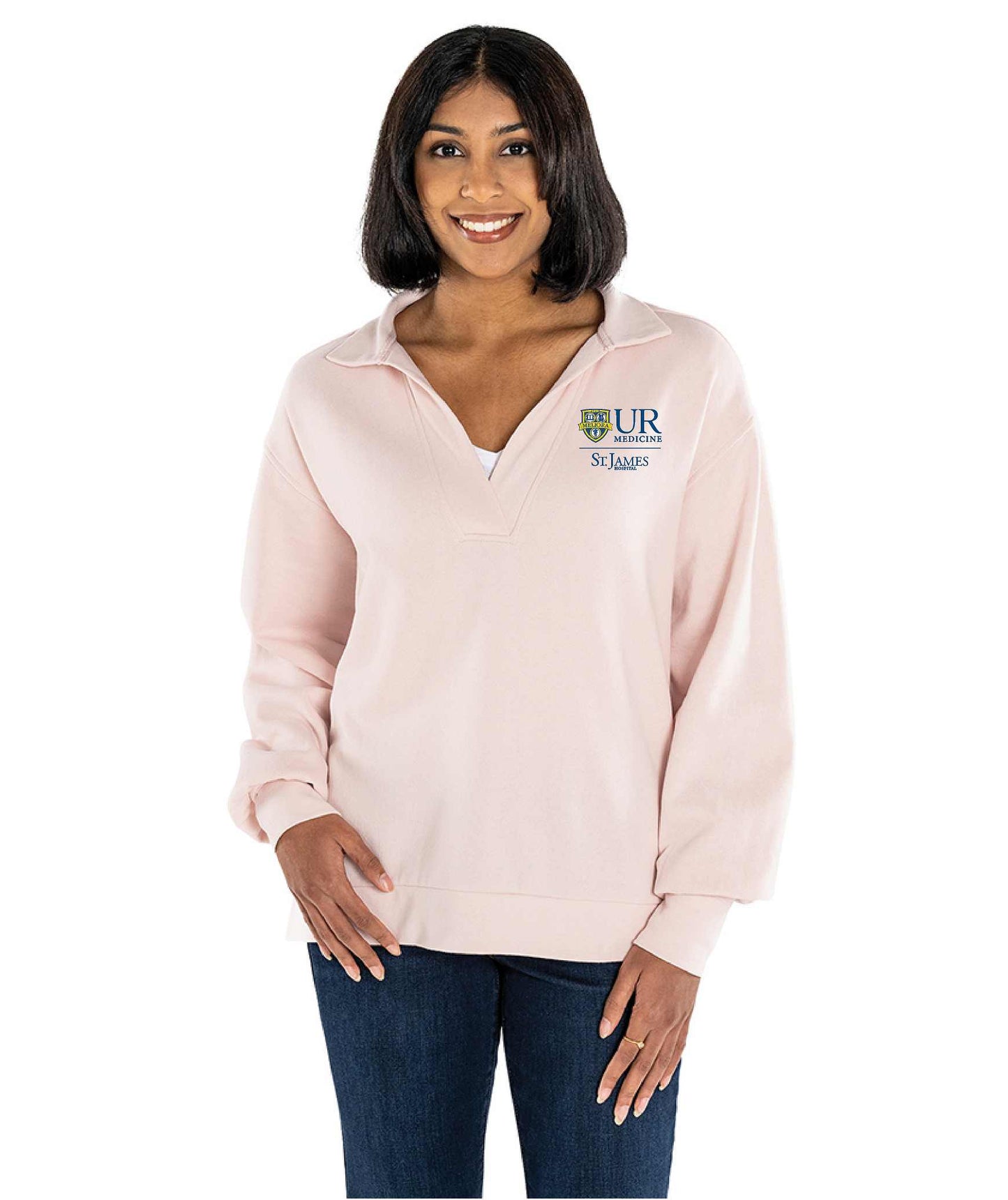 UR Medicine Ladies Charles River Coastal Sweatshirt 5483