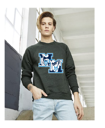MMCSD - BC3901 BELLA+CANVAS ® Unisex Sponge Fleece Raglan Sweatshirt